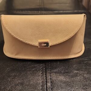 Tan Leather CHLOE Eyeglasses Case